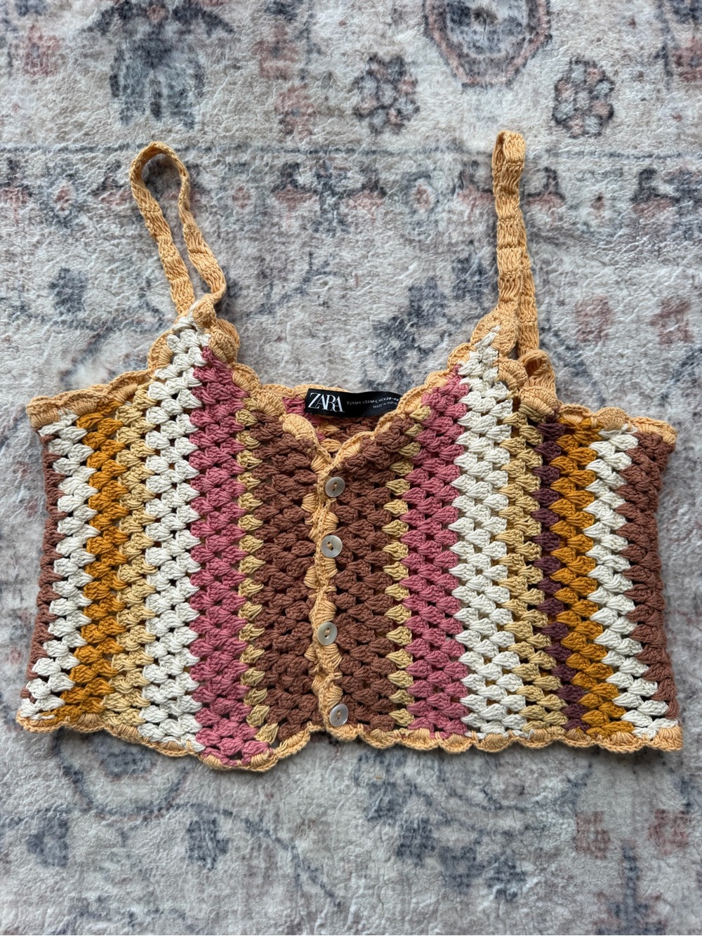 Zara crochet top